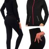 517I-RLk6QL._AC Active Wear Sets for Women -Workout Clothes Gym Wear TracksuitsYoga Jogging Track Outfit Legging Jacket 2 Pieces Set
