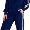 518fvGWECJL._AC_SL1200 Womens Jogging Suits Sets Running Velour Outfit Zipper Warm Up 2 Pieces Hoodie and Pant Tracksuit