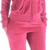 51HEzqS3mkL._AC_SL1200 Womens Jogging Suits Sets Running Velour Outfit Zipper Warm Up 2 Pieces Hoodie and Pant Tracksuit