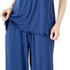 51MmuEBY24L._AC_SL1500 Soft Bamboo Viscose Pajamas Set for Women Summer Sleepwear Pjs Comfy Short Sleeve Tops Capri Pants Sets