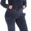 51cnIRsSfxL._AC_SL1200 Womens Jogging Suits Sets Running Velour Outfit Zipper Warm Up 2 Pieces Hoodie and Pant Tracksuit