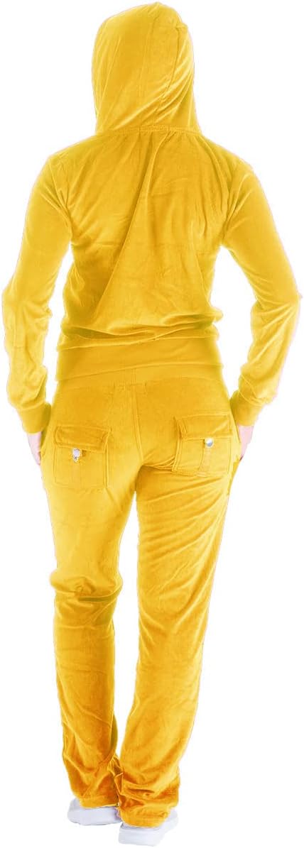 51ejlHAxrpL._AC_SL1200 Womens Jogging Suits Sets Running Velour Outfit Zipper Warm Up 2 Pieces Hoodie and Pant Tracksuit