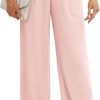 618ctOTk7PL._AC_SL1500 Women's Business Work Trousers High Waisted Wide Leg Pants Long Straight Suit Pants with Pocket
