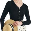 61CxlipXP1L._AC_SL1200 Long Sleeve Crop Tops for Women Trendy Knitted Basic Shirts Business Casual
