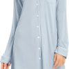 61L50gO3tmL._AC_SL1500 Womens Bamboo Viscose Sleep Shirt Long Sleeve Button Down Nightgowns Boyfriend Nightshirt S-XXL