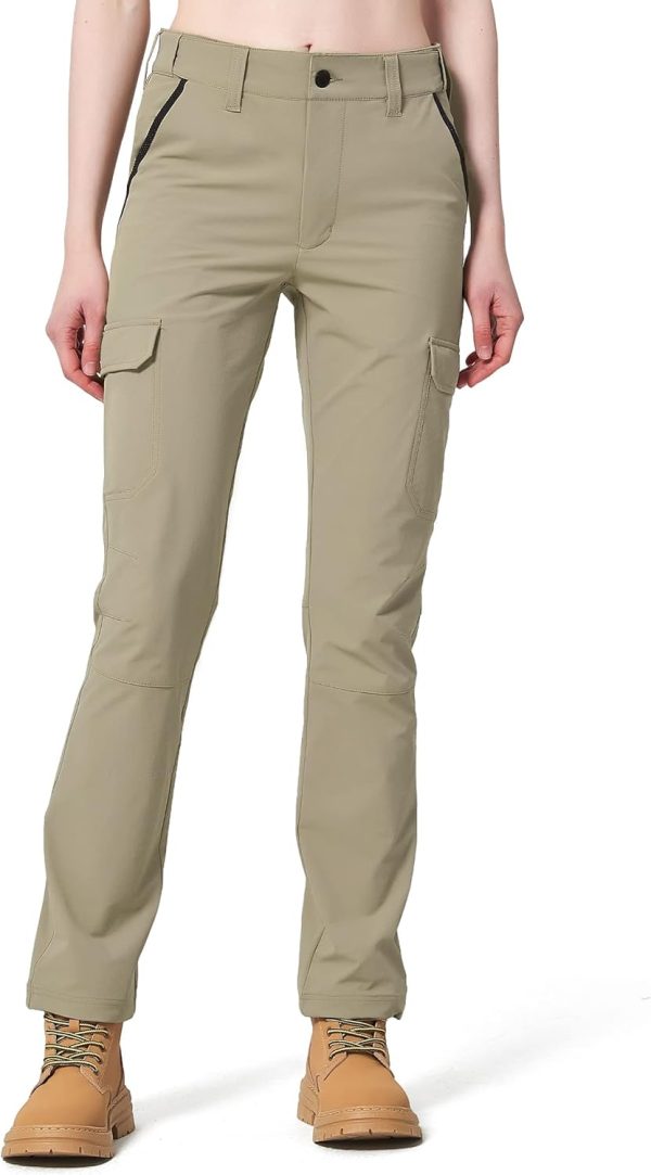 Women's Hiking Pants Quick Dry Lightweight Cargo Pants with 6 Pockets UPF 50+ Work Outdoor Golf Walking