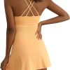 Tennis Dress for Women Workout Dress with Built-in Bra & Shorts Pockets Athletic Dress for Exercise Golf Dresses