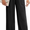 61ckOzmJy9L._AC_SL1500 Women's Business Work Trousers High Waisted Wide Leg Pants Long Straight Suit Pants with Pocket