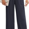 61izSKXL5aL._AC_SL1500 Women's Business Work Trousers High Waisted Wide Leg Pants Long Straight Suit Pants with Pocket