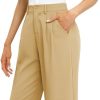 61jfWMhiSbL._AC_SL1500 Women's Business Work Trousers High Waisted Wide Leg Pants Long Straight Suit Pants with Pocket