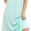 61rZY3yMnoL._AC_SL1500 Women's Nightgown Sleeveless Sleepwear Wide Strap Sleep Shirt Pleated Scoopneck Nightshirt