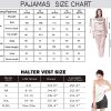 6Pcs Womens Silk Satin Pajama Sets Pj Sets Long Pjs Set Pajamas Sleepwear Camisole Sexy Cami