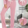 Pajamas Set Long Sleeve Womens Button Down Sleepwear Two Piece Nightwear Soft Pj Lounge Sets S-XXL