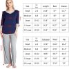 Loungewear Set pajamas Womens sleepwear Bamboo Viscose Capri Sleeve t shirt Long Pants Super Soft Novelty Pjs Set