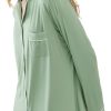 71jZ7emN3eL._AC_SL1500 Womens Bamboo Viscose Sleep Shirt Long Sleeve Button Down Nightgowns Boyfriend Nightshirt S-XXL