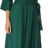 Womens Soft Long Kimono Robes Lightweight Full Length Knit Bathrobe With Pockets Ladies Casual Dressing Gown